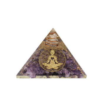 Amethyst Resin Pyramid